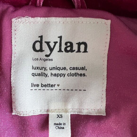 dylan Los Angeles Women's Velour Pink Puffer Vest, Size XS, Excellent Condition! - Picture 4 of 13